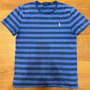 Ralph Lauren Navy and Blue Striped Tee